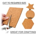thumbnail image 4 of VViViD Self-Adhesive Cork 6 Inch by 6 Inch Square 0.08 Inch Thick Coaster Pack (24 Pack), 4 of 7