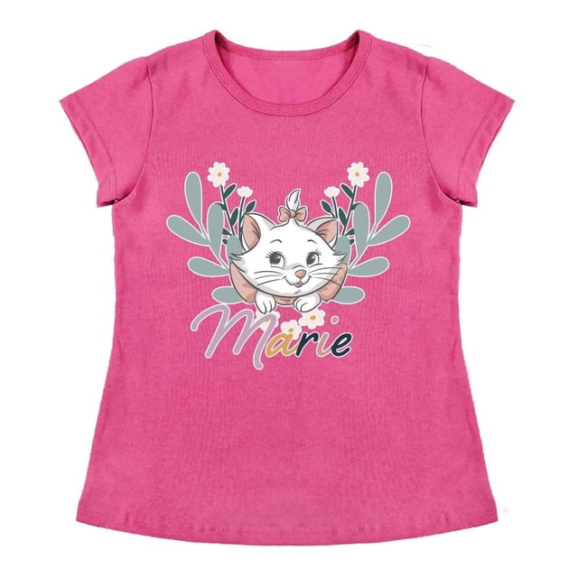 Playera Para Niña Disney Marye Aristogatos Cuello Redondo Manga Corta Talla 6 Rosa
