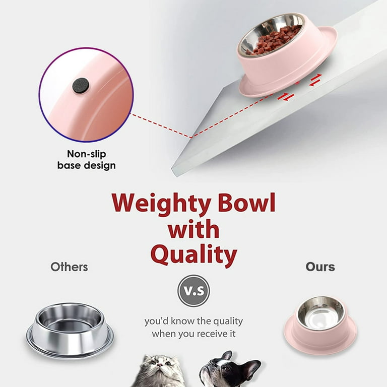 Single 8 High Pet Water or Food Bowls 32 Ounces (4 cups) - Multiple Color  Options SH3208DGDG Dark Grey