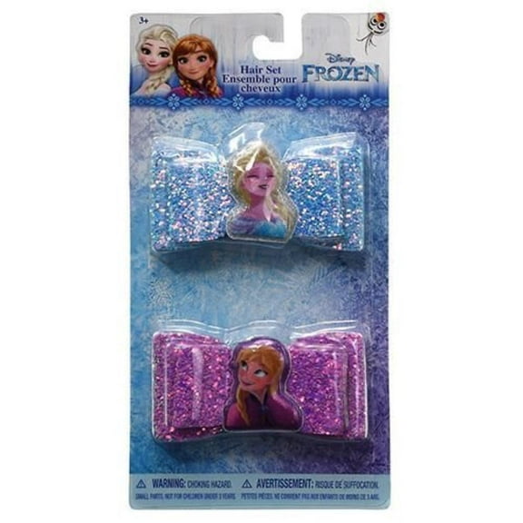 Frozen 2 Pack Hair Clip Bows