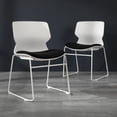 thumbnail image 2 of HON Basyx Contempo Guest Chair, 2 Pack, Sled Base, White/Black (BSX410VA10W), 2 of 18
