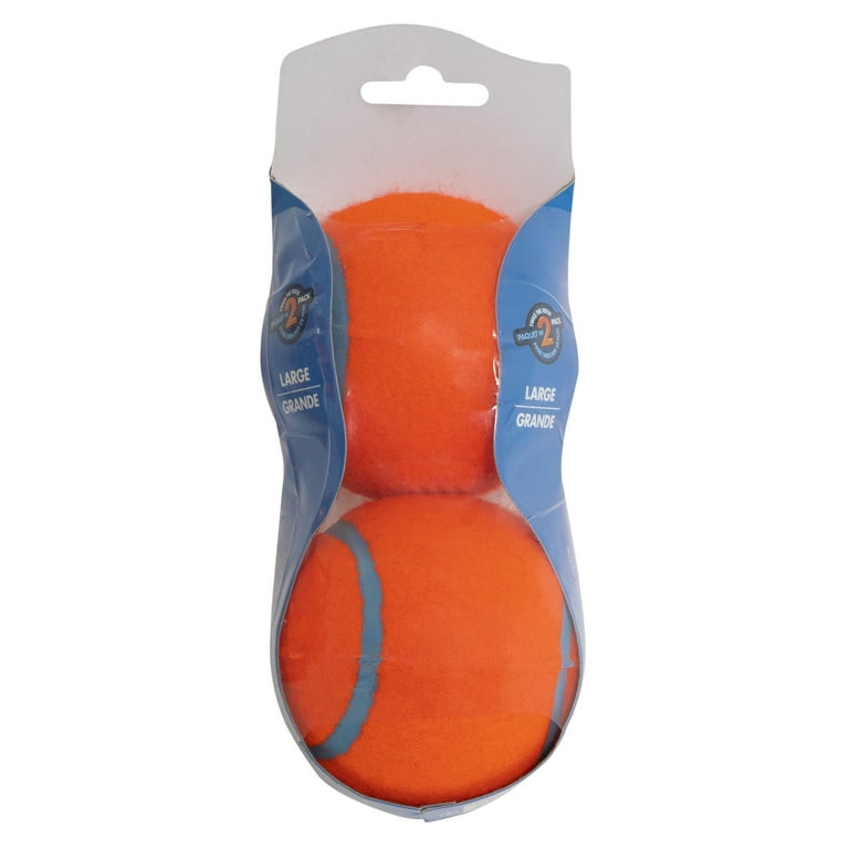 Chuckit Floating Tennis Ball Fetch Dog Toy Large 3 for Dogs 60 100 lb Pack of 2 Orange