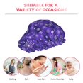 thumbnail image 6 of Kdxio New Year Snowflakes Print Shower Cap for Women,Elastic and Reusable,Double Waterproof Layers Bathing Hat, 6 of 6
