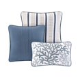thumbnail image 3 of Seashell Beach House Nautical Full / Queen Quilt, Shams & Toss Pillows (6 Piece Bedding), 3 of 5