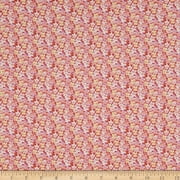 Henry Glass Garden Inspirations Packed Little Flowers Rose Cotton Fabric By The Yard
