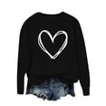 thumbnail image 4 of fheaev Sweatshirts for Women Casual Long Sleeve Crew Neck Holiday Party Pullover Tunic Top Fun Graphic Print Gifts Shirt, 4 of 5