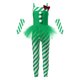 thumbnail image 3 of Disfraz de Navidad de Papá Noel con bastón de caramelo para niñas, ropa de baile, mono largo con mangas de tul con estampado de rayas, 3 of 5