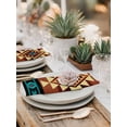 thumbnail image 6 of Turquoise Red Cloth Napkins Washable Set of 8, Southwest American Native Abstract Pattern Reusable Dinner Table Napkins Cloth Bulk for Weddings Kitchen Restaurants Hotel Events Parties 20 x 20 Inch, 6 of 9