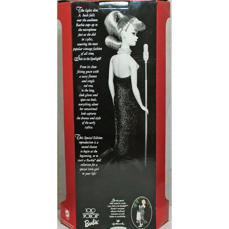 Mattel 1994 Solo in the Spotlight Reproduction Barbie Doll 1960 Collector s Collectable Item 13534 Walmart