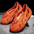thumbnail image 1 of Chanclas Crocs Zapatos De Playa Hombre Cave Goma Color Sólido Duradero Vacaciones De Verano (7.5) Rojo Likrtyny Tenis De Mujer Tenis De Hombre, 1 of 9