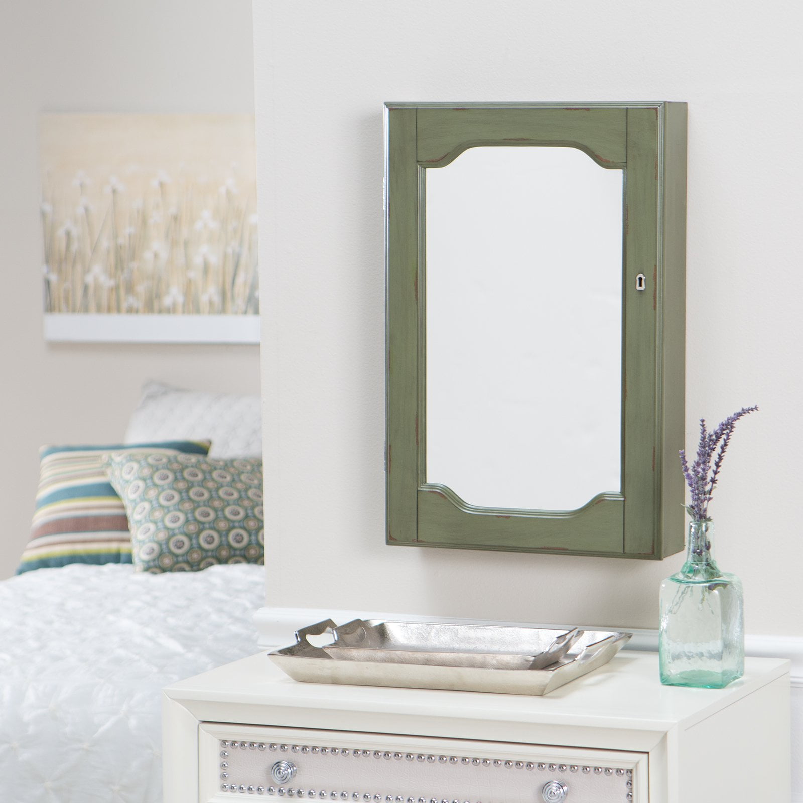 Wall Hanging Jewelry Box distressed wall mount mirrored locking jewelry armoire - walmart Wall Hanging Jewelry Box distressed wall mount mirrored locking jewelry armoire - walmart