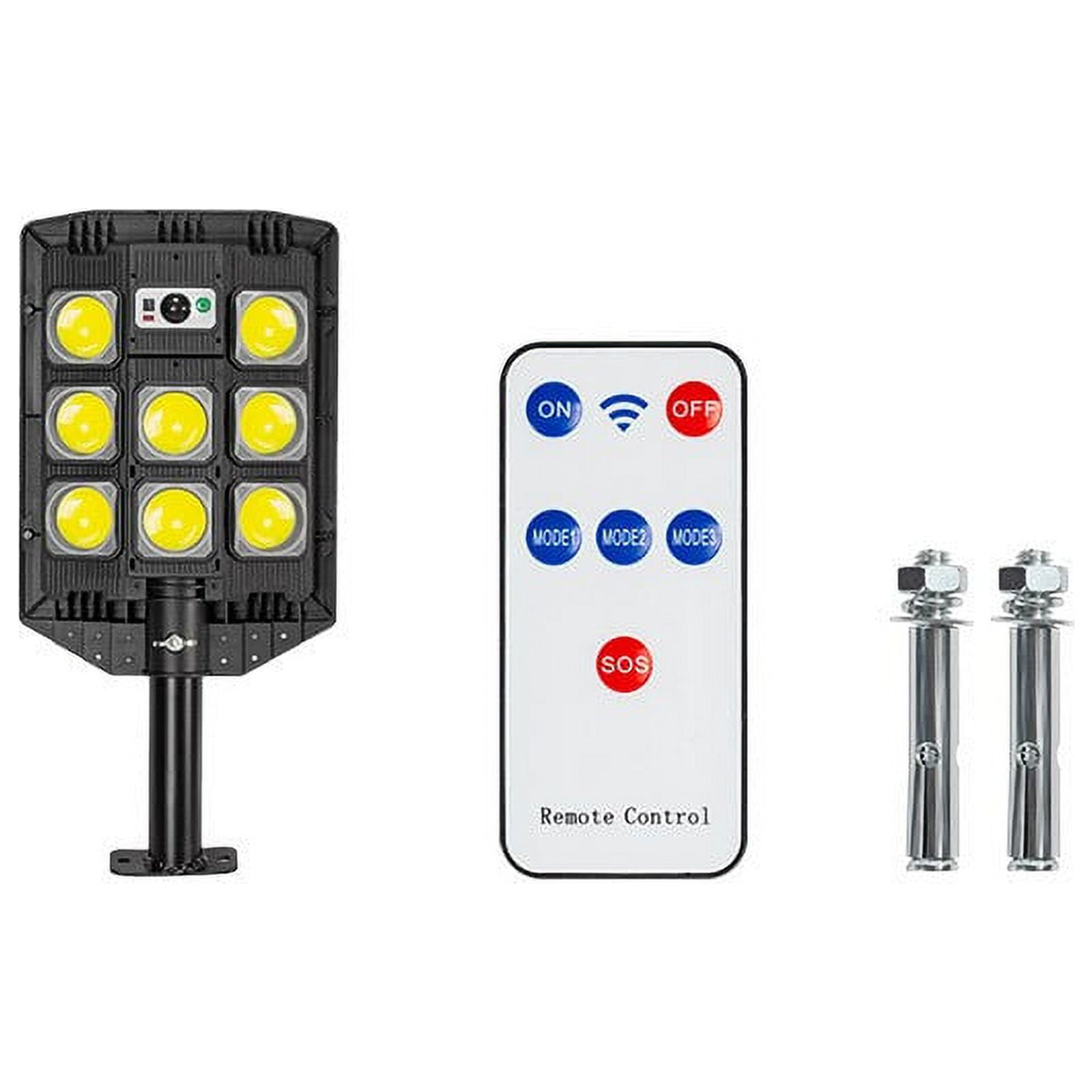 Intelive 2000W Solar Outdoor Street Light Super Brightness LED Light Solar Street Light Wall Lamp Solar Flood Light for Garden Patio Street Wall
