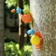 thumbnail image 2 of Decoración de jardín, bonito caracol de Metal, arte para patio, césped al aire libre, ornamento para Patio, decoraciones para valla para exteriores, juego de 2 (amarillo, naranja), 2 of 5
