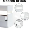 thumbnail image 4 of Bedroom Led Tables With 3 Drawers - Space Saving Option Nightstands Drawer Easy Assembly, Convenient Design, 4 of 6