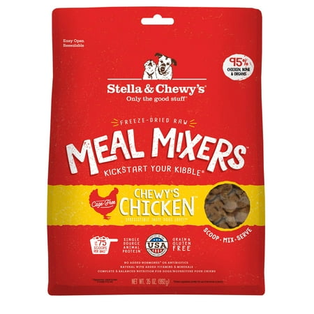 Stella & Chewy's Freeze-Dried Raw Meal Mixers Dog Food Topper Chewy's Chicken Recipe - 35 Ounce Bag