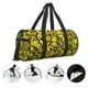 thumbnail image 3 of Fotbe Yellow Butterflies Bolsa Deportiva de Lona Plegable con Estampado, Bolsa de Gimnasio con Bolsillo Seco/Húmedo, Bolsa de Viaje Ultraligera de Gran Capacidad, 3 of 6
