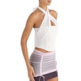 thumbnail image 5 of KelaJuan Women Summer Halterneck Tops Corset Mesh Bandage Backless Sleeveless Crop Tops Streetwear, 5 of 7
