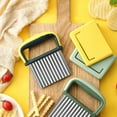 thumbnail image 7 of Hiroekza Slicer, Wolf Tooth Potato Cutting Wave Knife Cutting Potatoes Corrugated Knife Cutting Flower Knife Cutting Carrots Potato Kitchen Gadgets Clearance, 7 of 7
