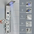 thumbnail image 3 of Shower Panel Tower System LED Rain&Waterfall Massage Jet Sprayer Stainless Steel, 3 of 20