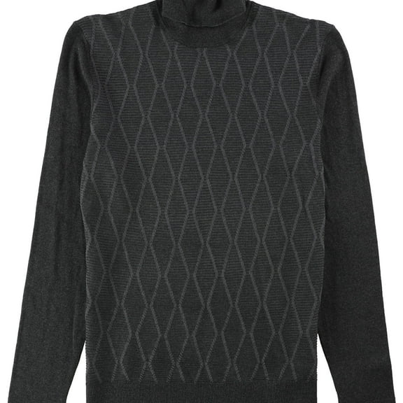 Alfani Mens Textured Pullover Sweater, Grey, X-Large