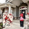 thumbnail image 3 of Valentine Heart Cardinal Garden Flag 12x18 Inch Double Sided for Outdoor Yard Holiday and Anniversary Decoration, 3 of 6
