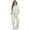 Egg Floral Chick Print White, variant on SCRAWLGOD Easter Egg Floral Leaf Print Violet Women's 2 Piece Outfits Long Sleeve Pullover Loose Fit Sweatshirt Wide Leg Pants with Pockets Turtleneck Sweatsuit Loungewear Set, XS