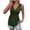 Army Green #1, variant on Babydoll Tops for Women 2026 Trendy Spring Summer Shirts Twist Front V Neck Peplum Flowy Tank Tops Camel M