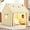 Dm-beige, variant on Kids Play Tent Children's Play Tent Indoor Boy Girl Princess Toy Small House Outdoor Toddler Playhouse Castle Secret Base Birthday Celebration Garden Celebration