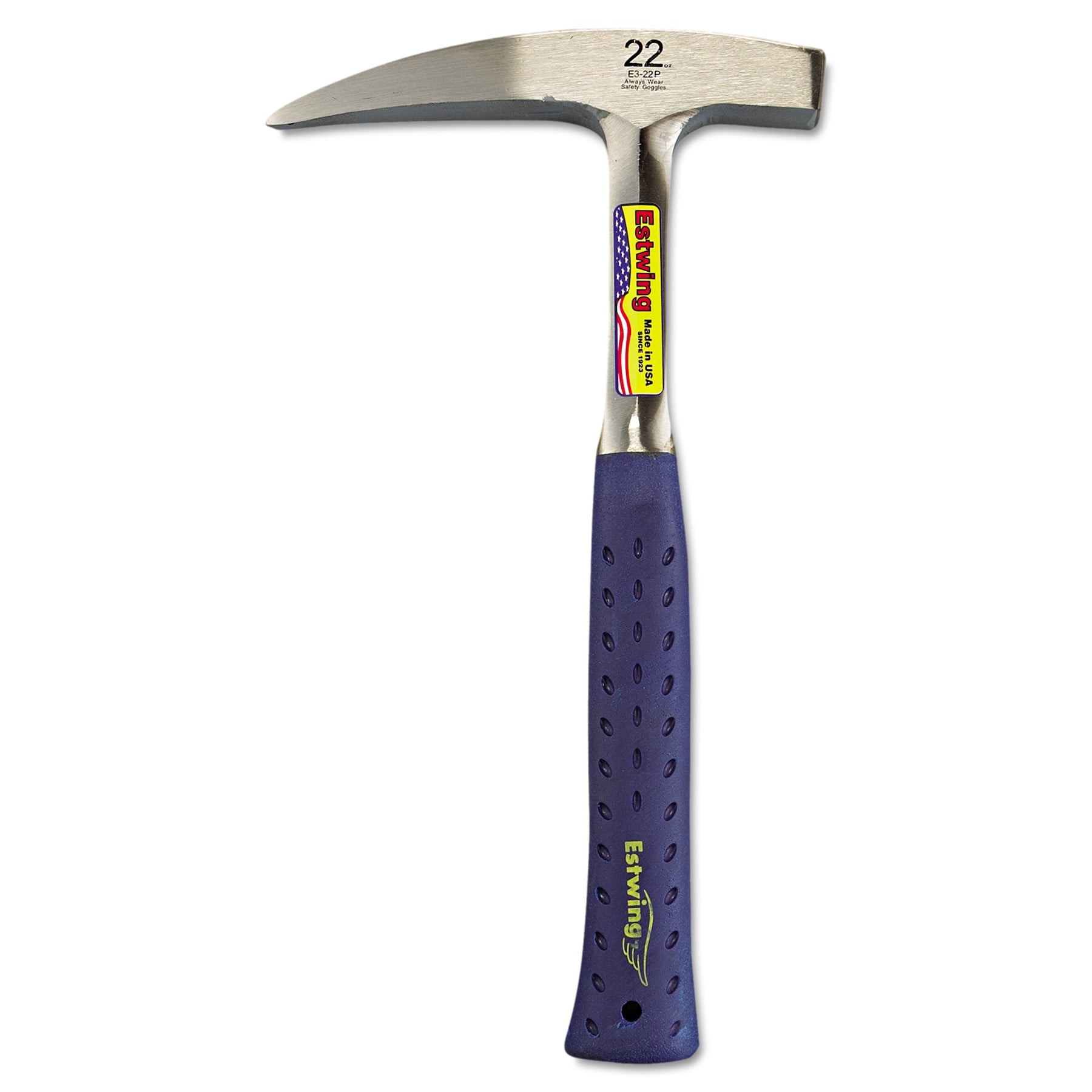 Estwing E3 22P Geological Rock-Pick Hammer, 22oz, 13" Tool Length, Shock Reduction... by ESTWING MANUFACTURING CO