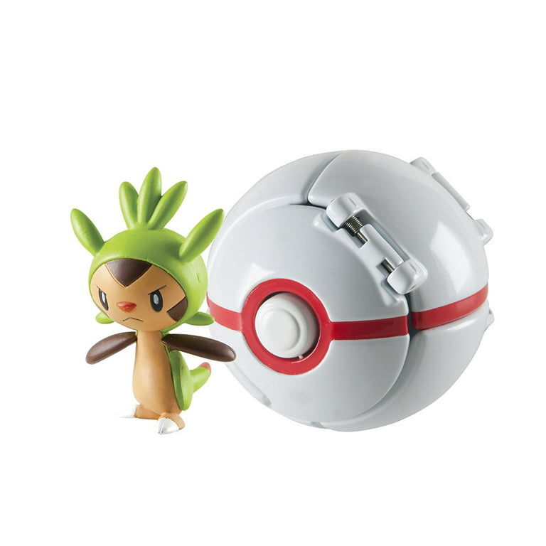 Throw 'n' Pop Chespin and Premier Ball