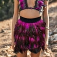 thumbnail image 3 of VUPSGEZ Women's Feather Masquerade Stage Costume Performance Skirt (Hot Pink,XXL), 3 of 5
