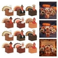 thumbnail image 2 of CIYISON Pack Of 12 Thanksgiving Turkey Gift Boxes For Holiday Party Decorations Easy Fold Assembly, 2 of 19