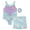 Teal Ariel, variant on Frozen Toddler Girls' Gymnastics Leotard and Shorts Set Lavender Elsa