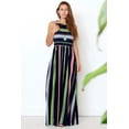 thumbnail image 2 of Multi Stripe Sleeveless Maxi Dress | S-3X, 2 of 16