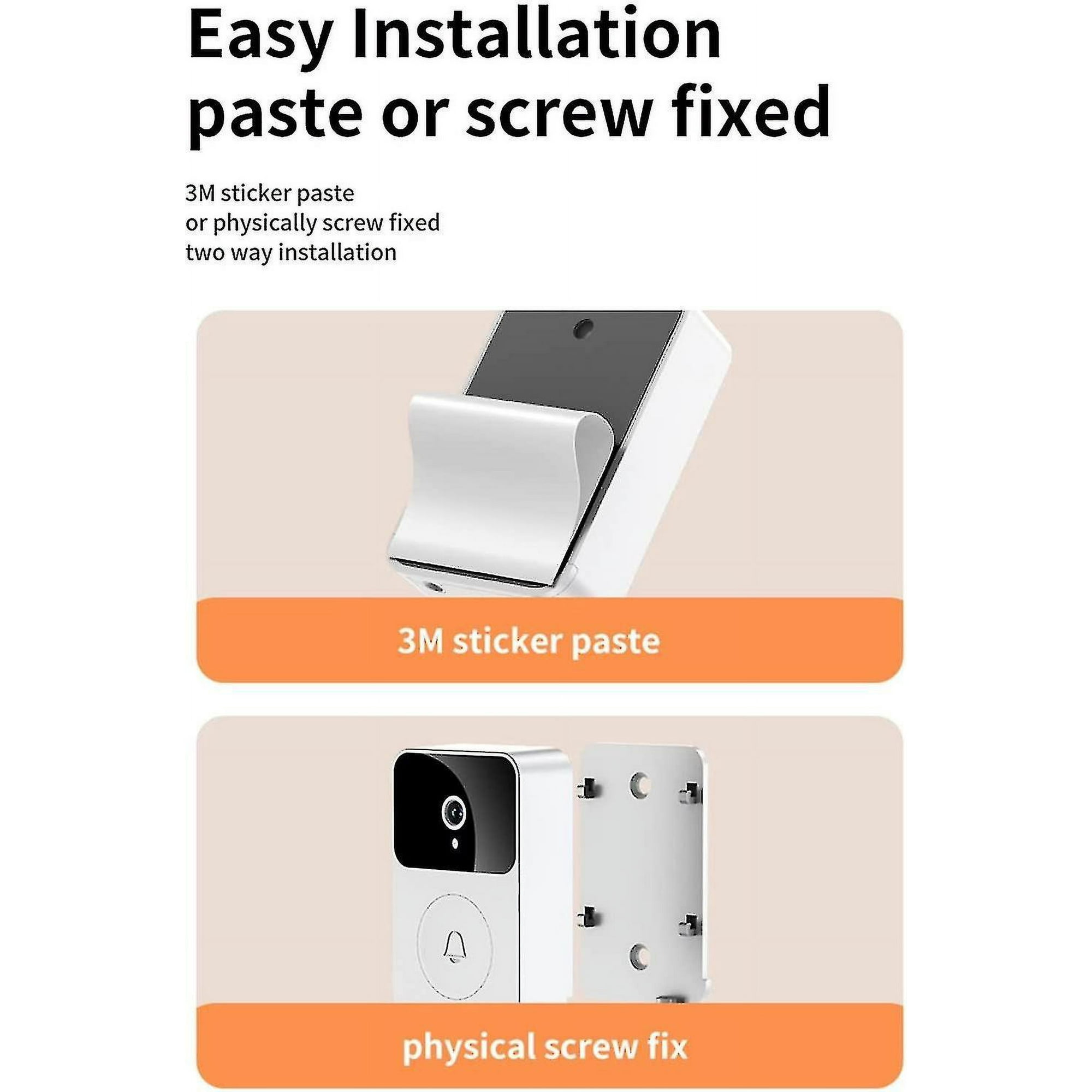 Smart Video Ring Doorbell Home Intercom, Smart Wireless Remote