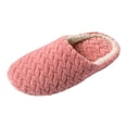 thumbnail image 4 of Fuzzy Slippers House Shoes for Women Men Soft Cozy Warm Plush Bedroom Home Slide Memory Foam Indoor Slip on for Guest, 4 of 6