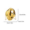 thumbnail image 2 of Embrague Metálico Brillante Bolso Hombro Elegante Mano Acrílico Cartera Correa Cadena Geométrica Al Aire Libre, 2 of 9