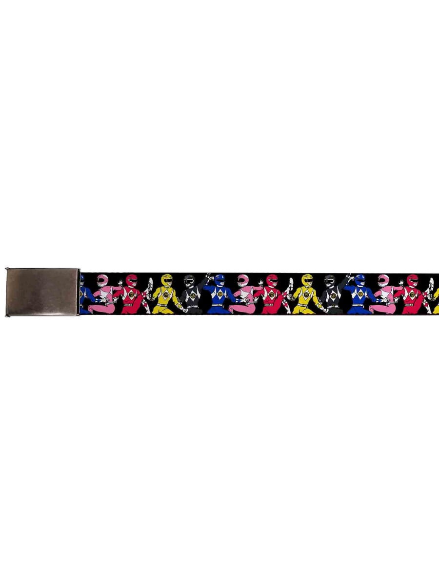 buckle down kanji black web belt