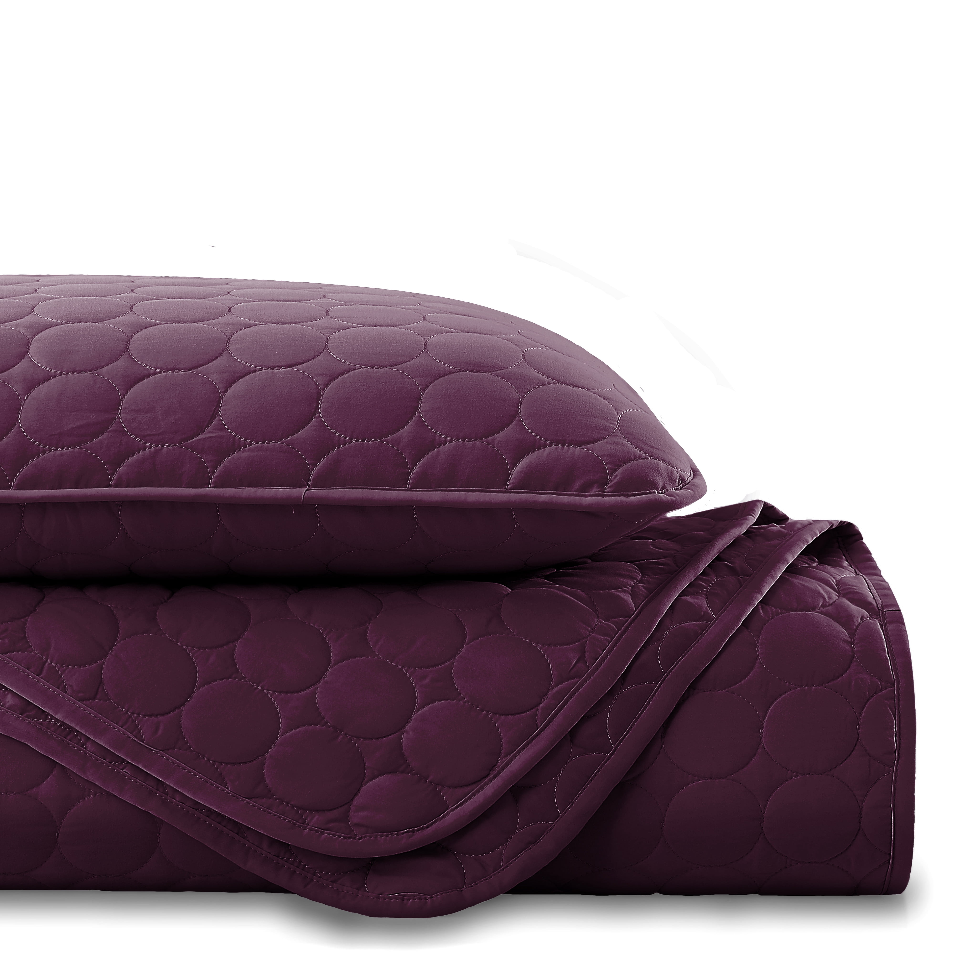 Southshore Fine Linens Oversized Quilt Bedding Set lightweight, bedspread 3-Piece, two matching shams, Purple, King / California King