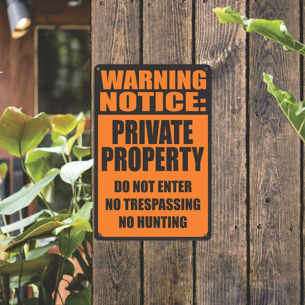 ATX Custom Signs Property Warning Signs Warning Notice PRIVATE