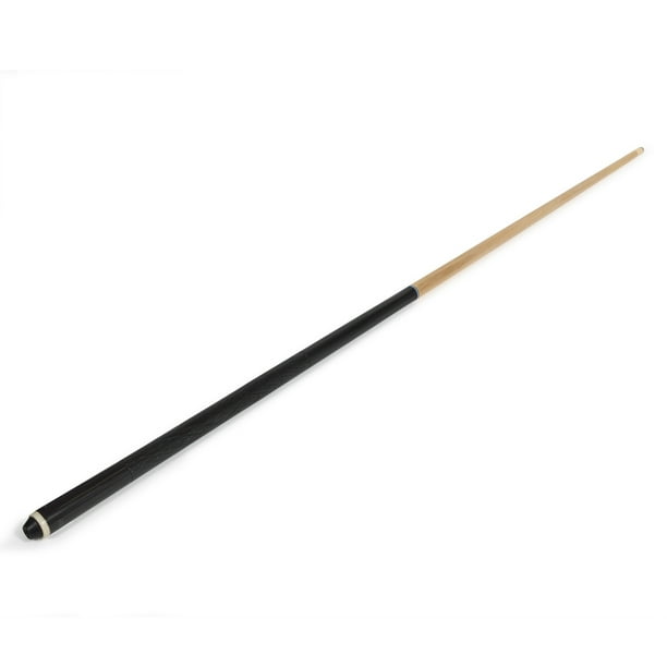 Classic 48" Shorty 1 Piece Wood Cue; Black and Light Wood Cue Stick