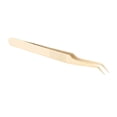 thumbnail image 1 of Pinzas de Extensión de Las Pestañas, Reduzca la Fatiga de la Mano de las Pestañas Doradas Pinzas Acero inoxidable para el Salón, 1 of 7