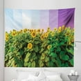 thumbnail image 1 of Landscape Tapestry, Sunflowers Summer Season Nature Field Gradient Violet Shades in Background, Fabric Wall Hanging Decor for Bedroom Living Room Dorm, 5 Sizes, Multicolor, by Ambesonne, 1 of 1