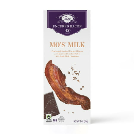 Vosges Mo's®, Milk Chocolate Bar With Bacon, 3