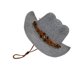 thumbnail image 1 of Qarigey Sombrero de vaquero marrón mezclado para mujeres, celebraciones de festivales y viajes, sombreros de vaquero de playa para mujeres, Sombreros Azul marino, 1 of 6