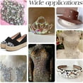thumbnail image 4 of 70pcs 7 Styles Crystal AB Sew On Rhinestones Oval/Teardrop/Horse Eye Flatback Rhinestones Crystal Sewing Gems Jewels with Holes for Clothes Wedding Dress Costume Garment Shoes DIY Crafts, 4 of 6
