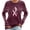 Wine-breast cancer tops, variant on AnuYalue Breast Cancer Shirts for Women Pink Ribbon Breast Cancer Awareness Tshirt Long Sleeve Survivor Tops