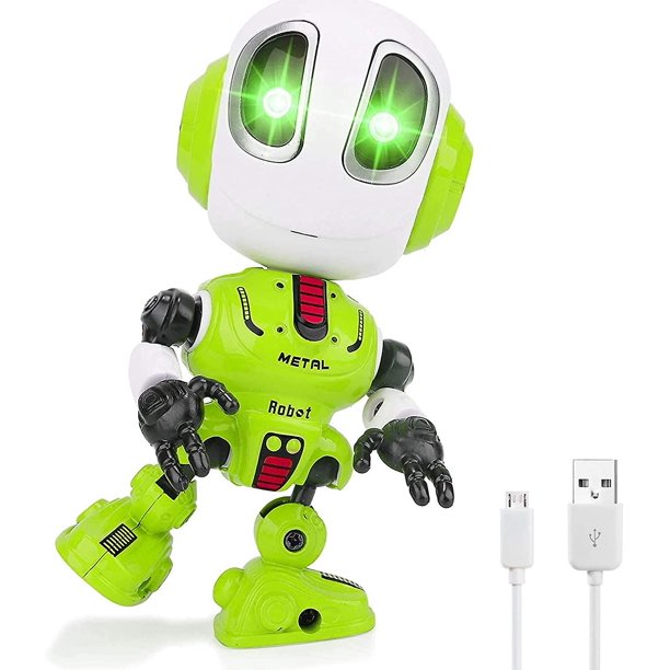 Mini Talking Robot For Kids Toys Repeats Waht You Say Led Lights