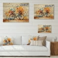 thumbnail image 4 of Designart "Bicycle modern Fusion Painting II" Transportation Print on Natural Pine Wood, 4 of 5