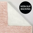 thumbnail image 4 of mDesign Non-Slip Microfiber Polyester 60" x 21" Heathered Spa Mat/Rug, Lt. Pink, 4 of 8